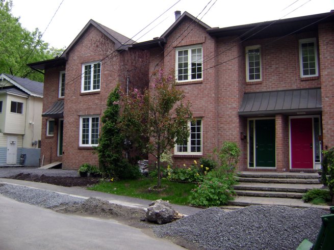 Newer townhouses on Empress, which appear more sensitive to the neighborhood than some developments.